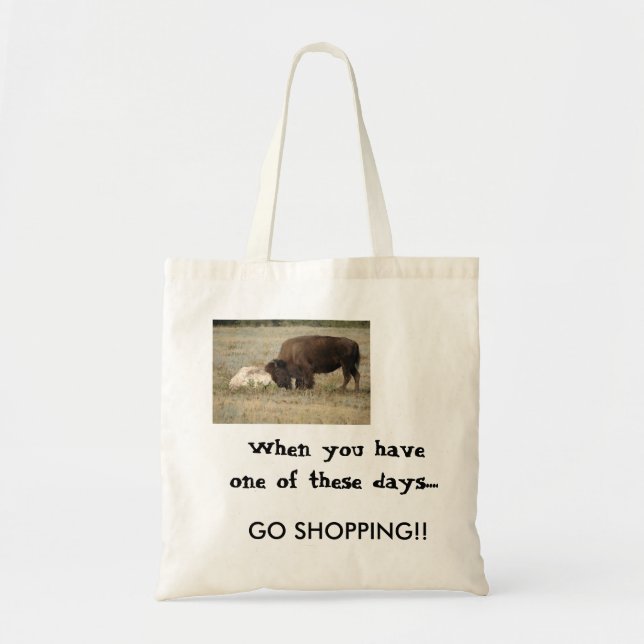 Tote Bag Jour de style de Buffalo mauvais ........ (Devant)