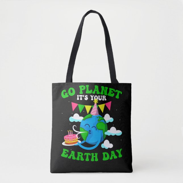 Tote Bag jour des terres Anniversaire Secourt mondiale Envi (Devant)