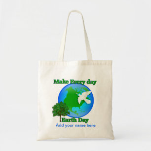 Tote Bag Jour des terres chaque jour fourre-tout 3D environ