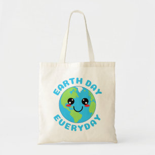 Tote Bag Jour des terres Cute Kawaii tous les jours