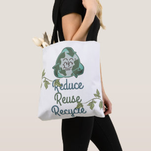 Tote Bag jour des terres, réduire la réutilisation recycler