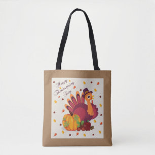 Tote Bag Jour du bon thanksgiving Turquie Fourre-tout