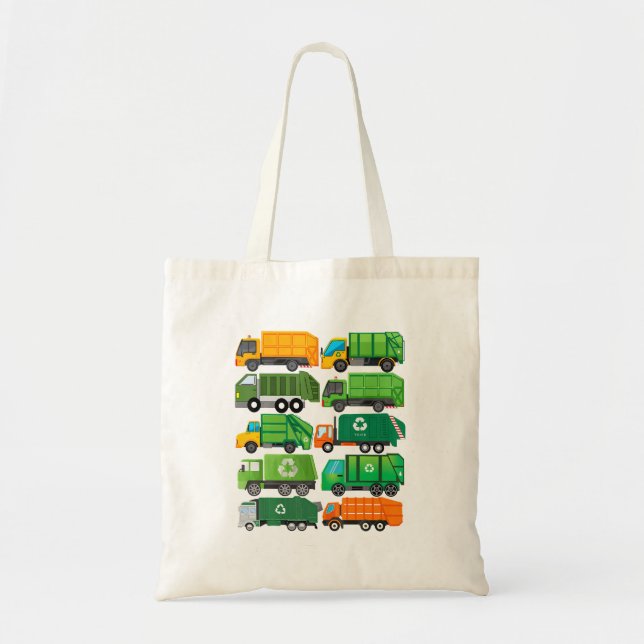Tote Bag Jour du recyclage des camions de déchets Séparatio (Devant)