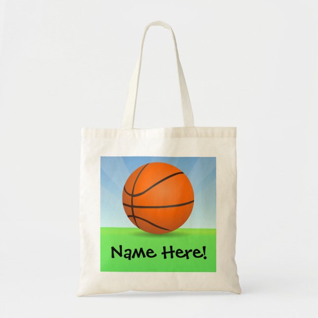 Tote Bag Jour ensoleillé de basket-ball des sports de (Devant)