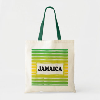 Tote Bag Jour noir vert jaune de Jamaica