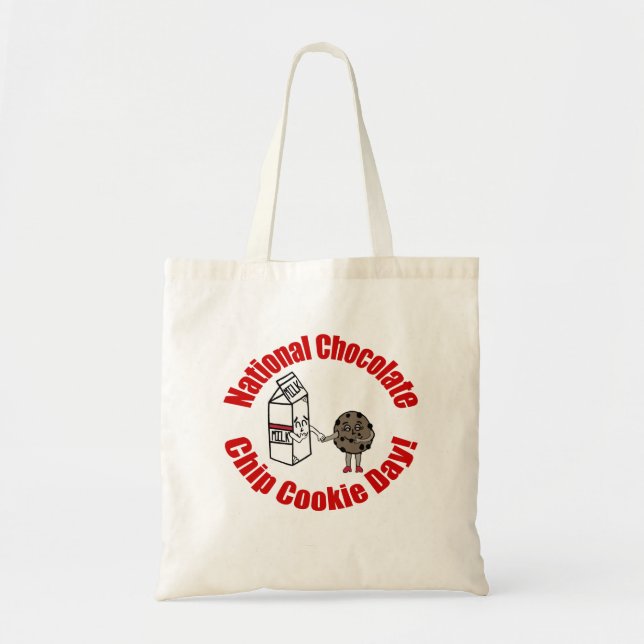 Tote Bag Journée nationale des biscuits au chocolat ! (Devant)