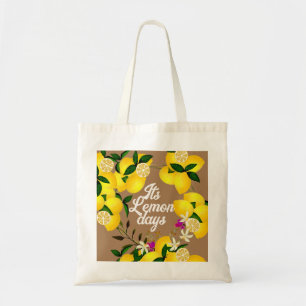 Tote Bag Jours Citron Marron