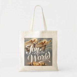 Tote Bag Joy to the World Christmas Design