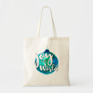 Tote Bag "Joy to the World" Globe, Noël, Custom