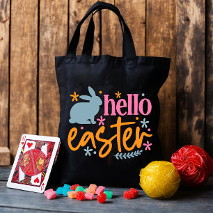 Tote Bag Joyeuse fête de Pâques - Chasseur d'oeufs de Pâque
