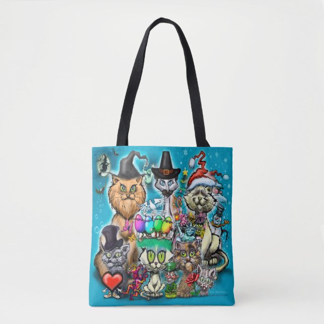 Tote Bag Joyeuses fêtes (Devant)