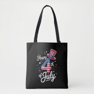 Tote Bag Joyeux 4 juillet drapeau américain patriotique Éta
