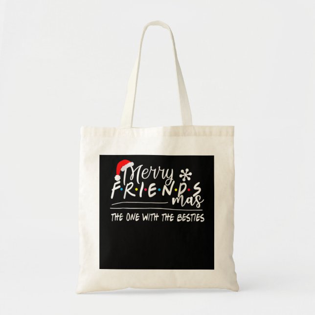 Tote Bag Joyeux Amis Celui Avec Les Besties Christma (Devant)