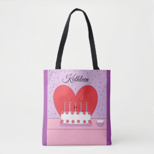 Tote Bag Joyeux Anniversaire, De Mon Cœur au Vôtre :