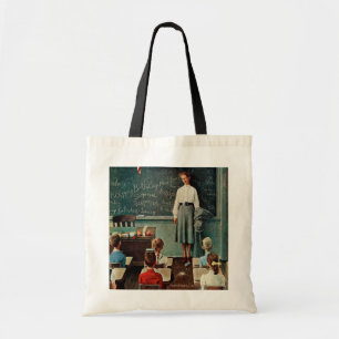 Tote Bag Joyeux anniversaire, Miss Jones par Norman Rockwel
