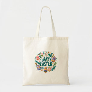 Tote Bag Joyeux art graphique de Pâques