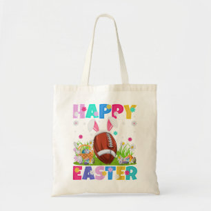 Tote Bag Joyeux Bunny de Pâques Football américain dimanche