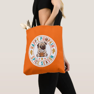 Tote Bag Joyeux Carlin de saison des épices Citrouille