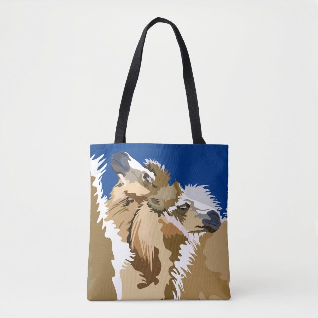 Tote Bag Joyeux chameaux (Devant)