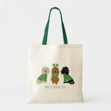 Joyeux Chiens Goldendoodle Jour de la Saint Patric