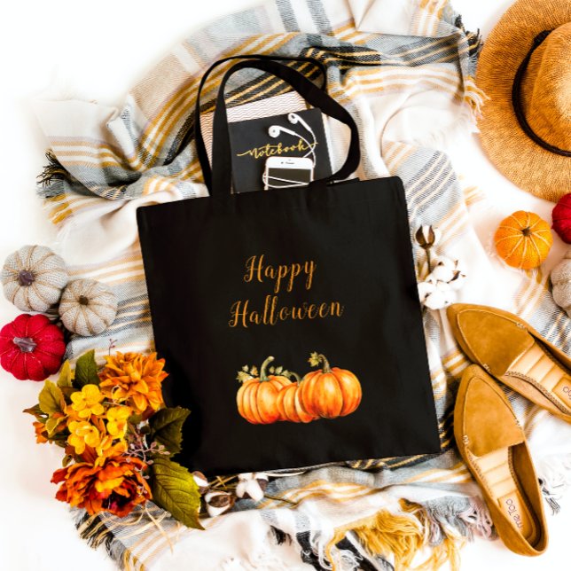 Tote Bag Joyeux Citrouilles d'Halloween (Créateur téléchargé)