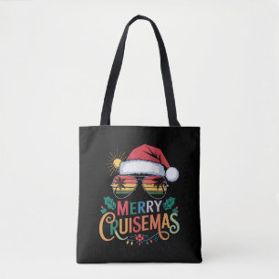 Tote Bag Joyeux Cruisemas 2024 Noël Santa Renne