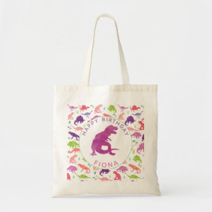 Tote Bag Joyeux Dinosaur Anniversaire Personnalisé T-Rex Gi