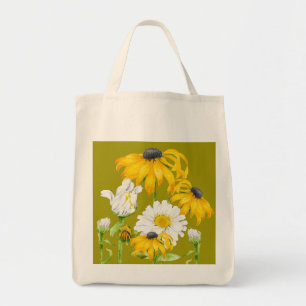 Tote Bag Joyeux été sur une Fourre-tout d'épicerie