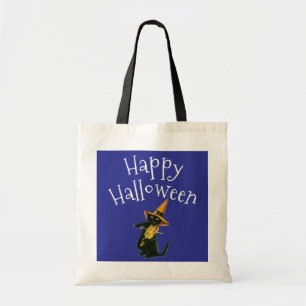 Tote Bag Joyeux Halloween, Chat noir