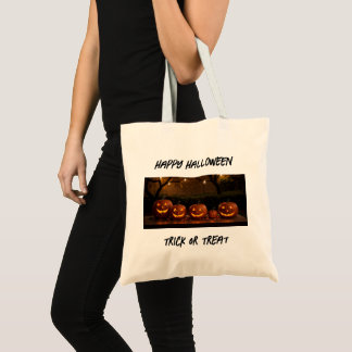 Tote Bag Joyeux Halloween, de mignons Citrouilles sculptés