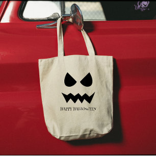 Tote Bag Joyeux Halloween Fantôme effrayant Visage Hallowee