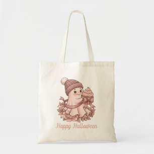Tote Bag Joyeux Halloween Mignon Récolte d'Automne Fantôme
