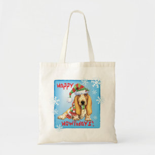 Tote Bag Joyeux Howliday Basset