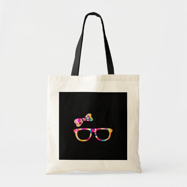 Tote Bag Joyeux jour de Pâques lapin mignon lapin face Tie  (Devant)
