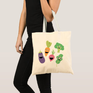 Tote Bag Joyeux légumes caricaturaux