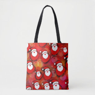 Tote Bag Joyeux Motif du Père Noël