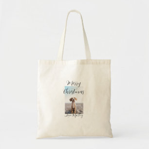 Tote Bag Joyeux Noël animal chat chat photo cadeaux de vaca