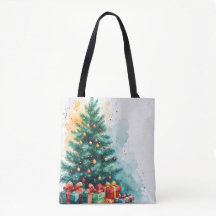 Joyeux Noël aquarelle Art Fourre-tout