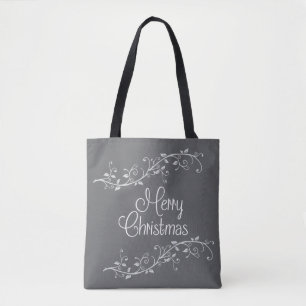Tote Bag Joyeux Noël Argent