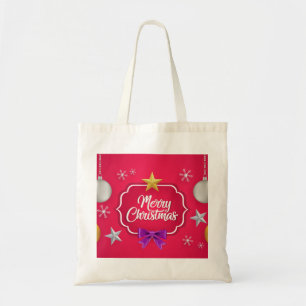 Tote Bag Joyeux Noël décoratif personnalisé Fourre-tout