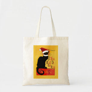 Tote Bag Joyeux Noël Du Conversation Noir