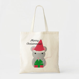 Tote Bag Joyeux Noël mignonne souris souris de Noël