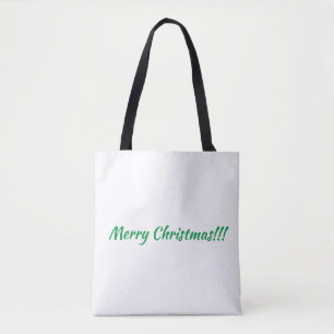 Tote Bag Joyeux Noël Texte imprimé Fête Acheter
