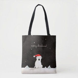 Tote Bag Joyeux Ours Polaire De Noël !