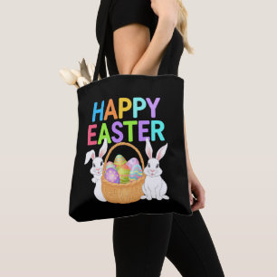 Tote Bag Joyeux Pâques 2025 Oeufs Lapin mignon lapin lapin