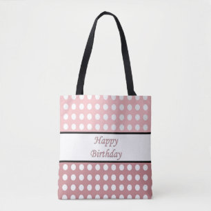 Tote Bag Joyeux point Polka d'anniversaire