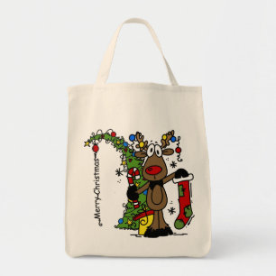 Tote Bag Joyeux rennes de Noël