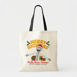 Tote Bag Joyeux Rickmas et Joyeuses Fêtes Humaines