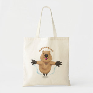 Tote Bag Joyeux sauter quokka dessin animé