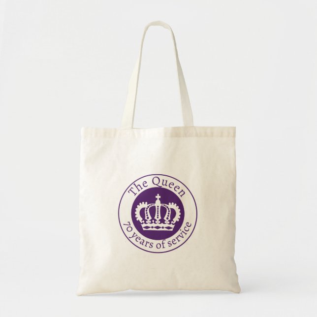 Tote Bag Jubilé de la reine Elizabeth Platinum - La reine (Devant)